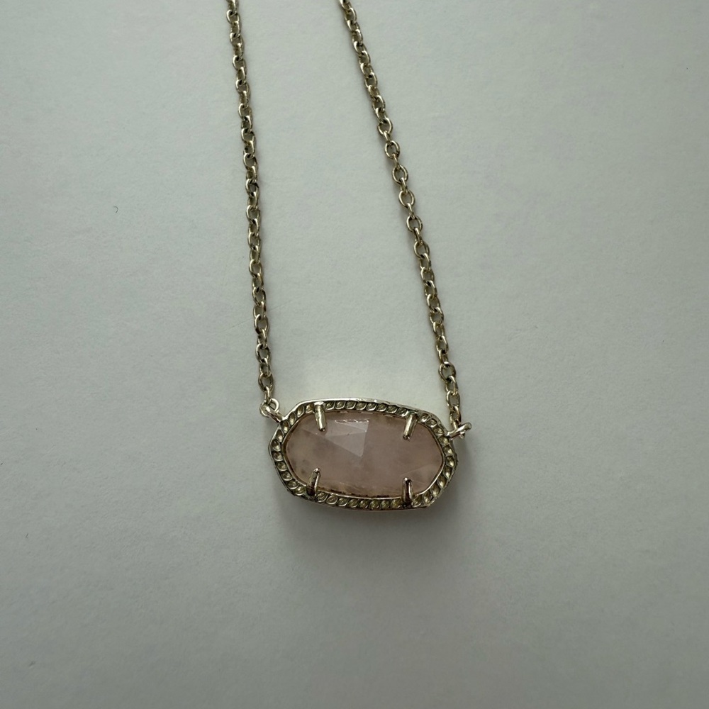 Kendra Scott Silver And Pink Stone Necklace 💖